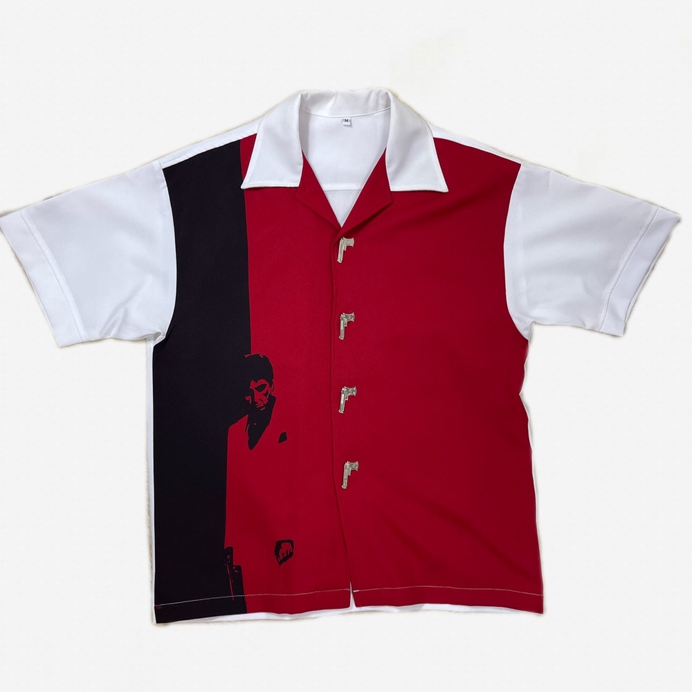 Rare Scarface Button Up Shirt - Picture 1 of 4